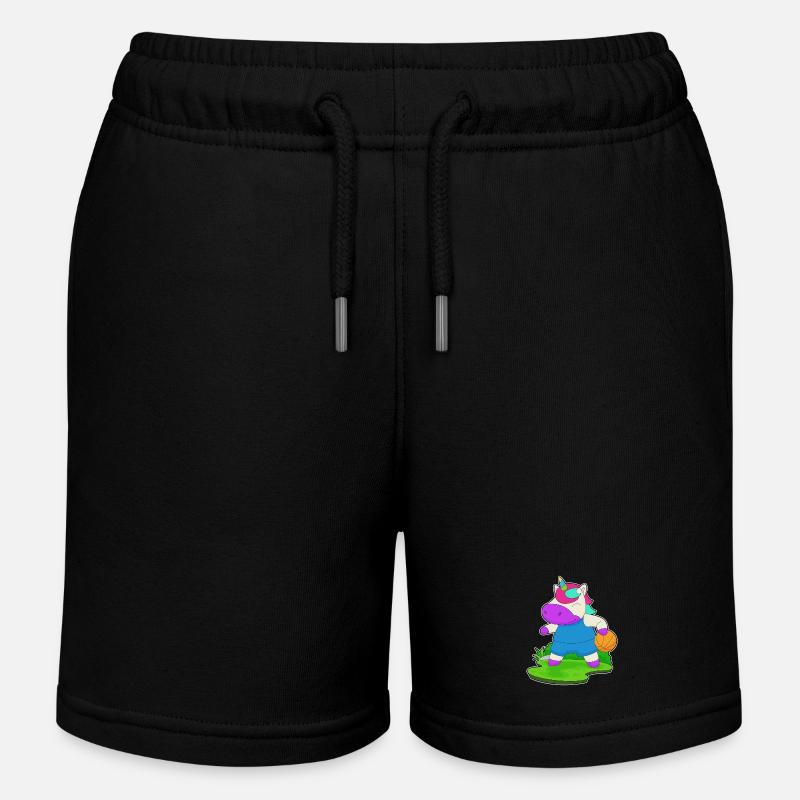 Licorne Basketteur Basketteur - Short de jogging enfant bio Stanley/Stella - noir