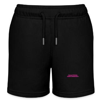 SOCIAL MEDIA STOLE ROMANCE DAMEN - Kinder Organic Joggingshorts Mini Bolter von Stanley/Stella - Schwarz - Vorne