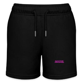 SOCIAL MEDIA KILLED REALITY DAMEN - Kinder Organic Joggingshorts Mini Bolter von Stanley/Stella - Schwarz - Vorne
