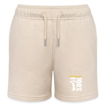 Strauß Vogel Sonnenbrille Selbstbewusst Geschenk - Kinder Organic Joggingshorts Mini Bolter von Stanley/Stella - Natur - Vorne