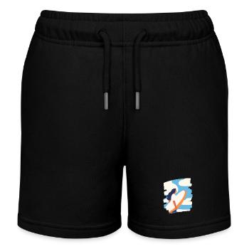 Surfeur - Short de jogging enfant bio Stanley/Stella - noir - Devant