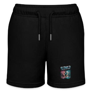 No Planet B – Fight for the Future - Kids Organic Sweat Shorts by Stanley/Stella - black - Front