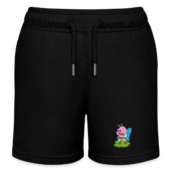 Schmetterling Telefon - Kinder Organic Joggingshorts Mini Bolter von Stanley/Stella - Schwarz - Vorne