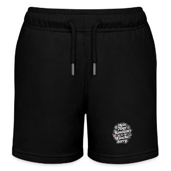 70er Jahre Kostüm Ist In Der Wäsche 70s Party 70er - Kinder Organic Joggingshorts Mini Bolter von Stanley/Stella - Schwarz - Vorne