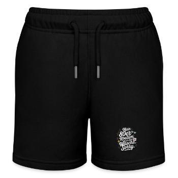 80er Jahre Kostüm Ist In Der Wäsche 80s Party 80er - Kinder Organic Joggingshorts Mini Bolter von Stanley/Stella - Schwarz - Vorne