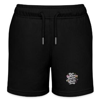 80er Jahre Kostüm Ist In Der Wäsche 80s Party 80er - Kinder Organic Joggingshorts Mini Bolter von Stanley/Stella - Schwarz - Vorne