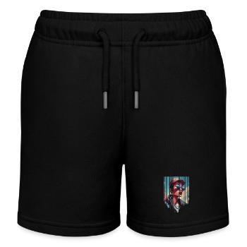 fille girlie sauvage punk freestyle amour peace style - Short de jogging enfant bio Stanley/Stella - noir - Devant