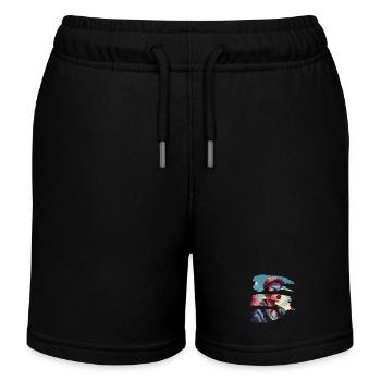 fille girlie sauvage punk freestyle amour peace style - Short de jogging enfant bio Stanley/Stella - noir - Devant