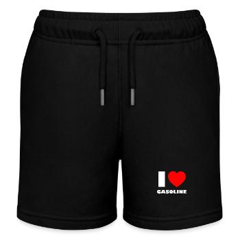 Ein Herz für Verbrenner - Kinder Organic Joggingshorts Mini Bolter von Stanley/Stella - Schwarz - Vorne