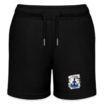 Yoga Namaste Méditation - Short de jogging enfant bio Stanley/Stella - noir - Devant