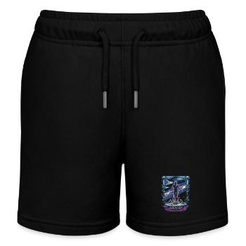 Cosmic Self | Alan Watts Universe Quote - Kids Organic Sweat Shorts by Stanley/Stella - black - Front