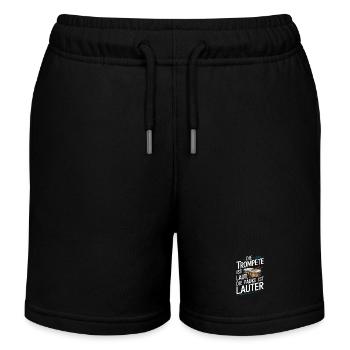 Die Trompete Ist laut die Pauke ist lauter Paukist - Kinder Organic Joggingshorts Mini Bolter von Stanley/Stella - Schwarz - Vorne
