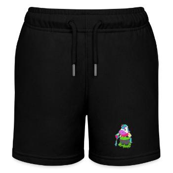 Einhorn Drachenfliegen Drachen - Kinder Organic Joggingshorts Mini Bolter von Stanley/Stella - Schwarz - Vorne