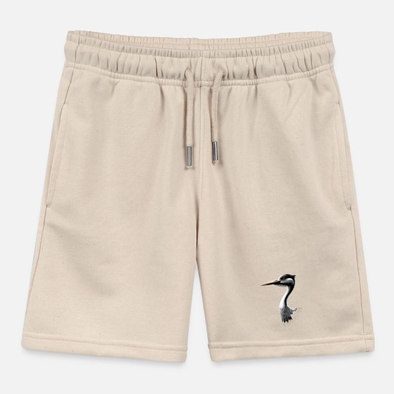 Amoureux des cigognes Cigognes blanches Cigognes géantes Cigognes Short de jogging enfant bio Stanley/Stella
