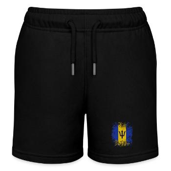 Flag of Barbados, Barbadian pride - Kids Organic Sweat Shorts by Stanley/Stella - black - Front