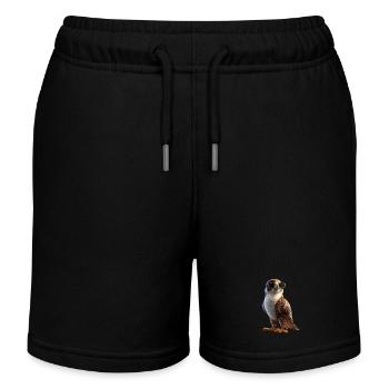 Faucon crécerelle Faucon Chasse Faucon pèlerin Faucon mignon - Short de jogging enfant bio Stanley/Stella - noir - Devant