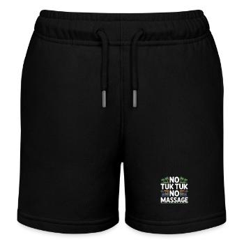 No Tuk Tuk No Massage Thailand Bali Backpacker - Short de jogging enfant bio Stanley/Stella - noir - Devant