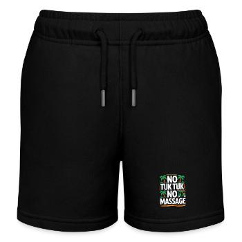 No Tuk Tuk No Massage Thailand Bali Backpacker - Short de jogging enfant bio Stanley/Stella - noir - Devant