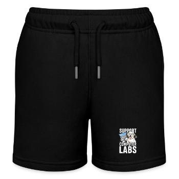 Support computer labs - Kinder Organic Joggingshorts Mini Bolter von Stanley/Stella - Schwarz - Vorne