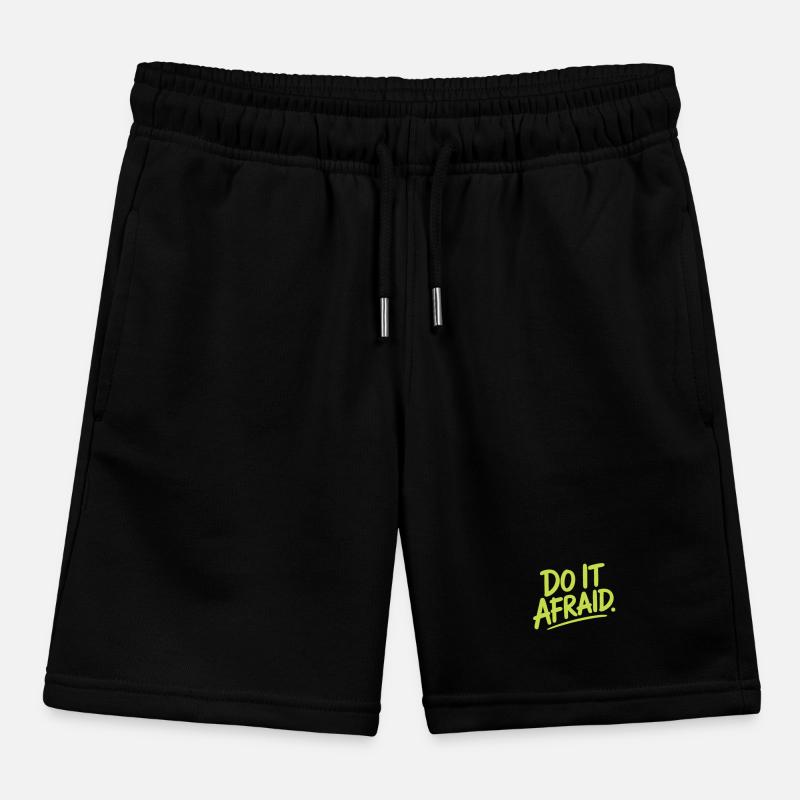 Do It Afraid Mut Weiterentwicklung Motivation Kinder Organic Joggingshorts Mini Bolter von Stanley/Stella