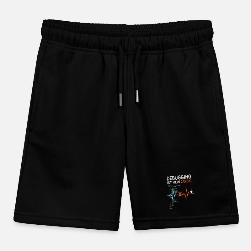 Debugging is my cardio - computer nerd Kids Organic Sweat Shorts by Stanley/Stella