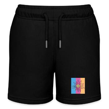 Edelweiss. - Short de jogging enfant bio Stanley/Stella - noir - Devant
