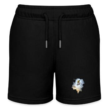 Surfez sur la chute - Short de jogging enfant bio Stanley/Stella - noir - Devant