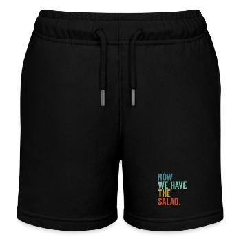 Denglisch Now We Have The Salad - Kinder Organic Joggingshorts Mini Bolter von Stanley/Stella - Schwarz - Vorne
