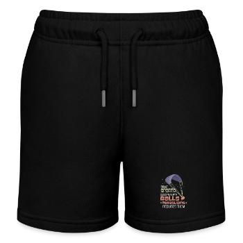 Courage to fly - Kids Organic Sweat Shorts by Stanley/Stella - black - Front