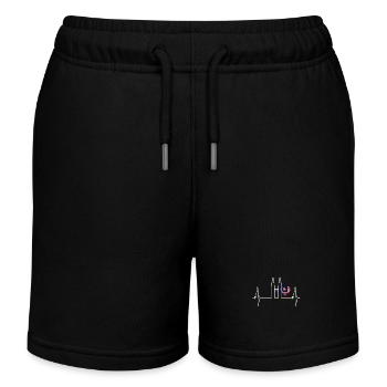 Kuala Lumpur Skyline Herzschlag Malaysia Love KLCC - Kinder Organic Joggingshorts Mini Bolter von Stanley/Stella - Schwarz - Vorne