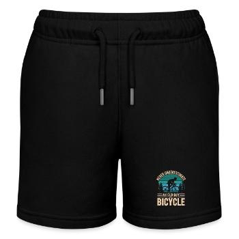 Hommage au cyclisme d’époque pour les amateurs de vélo - Short de jogging enfant bio Stanley/Stella - noir - Devant
