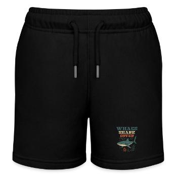 Whale Shark Lover - Kinder Organic Joggingshorts Mini Bolter von Stanley/Stella - Schwarz - Vorne
