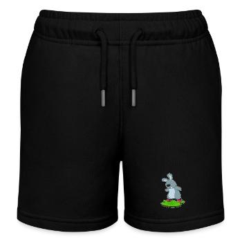 Hase Rollers Rollers - Short de jogging enfant bio Stanley/Stella - noir - Devant