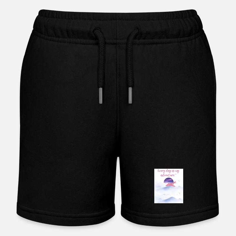 Aventure - Short de jogging enfant bio Stanley/Stella - noir