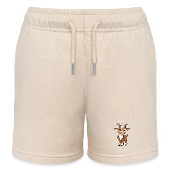 Chèvre - Short de jogging enfant bio Stanley/Stella - écru doux - Devant