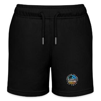 Insigne de survie au tsunami d’Hawaï - Short de jogging enfant bio Stanley/Stella - noir - Devant