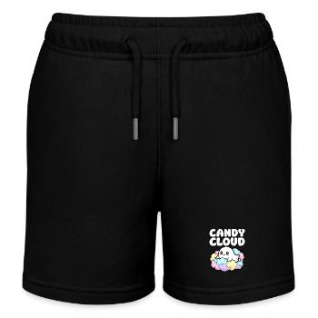 CANDY CLOUD - GEIST HALLOWEEN - Kinder Organic Joggingshorts Mini Bolter von Stanley/Stella - Schwarz - Vorne
