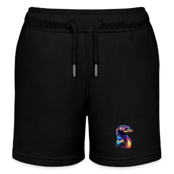 Pingouin Empereur Pingouin Petit Pinchot Pingouin mignons - Short de jogging enfant bio Stanley/Stella - noir - Devant