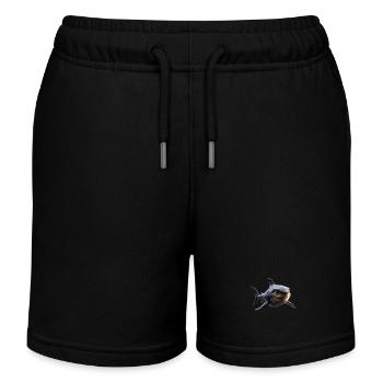 requin requin tigre requin plongeur requins mignons grand requin blanc - Short de jogging enfant bio Stanley/Stella - noir - Devant