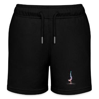 Gymnastique Gymnastastik Acrobaties – Silhouette - Short de jogging enfant bio Stanley/Stella - noir - Devant