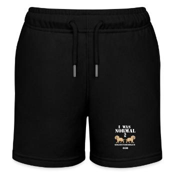 T-shirt fantaisiste Golden Doodle Humour - Short de jogging enfant bio Stanley/Stella - noir - Devant