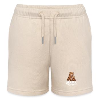 Mama Bär Muttertag Mutter Elternteil Mama Bear - Kinder Organic Joggingshorts Mini Bolter von Stanley/Stella - Natur - Vorne