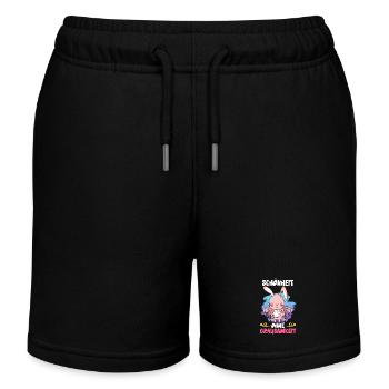 Tierwohl SCHÖNHEIT OHNE GRAUSAMKEIT LUSTIG - Kinder Organic Joggingshorts Mini Bolter von Stanley/Stella - Schwarz - Vorne