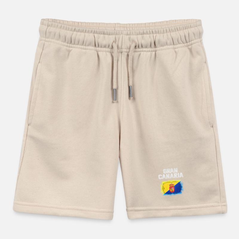 Conception du drapeau de Gran Canaria Short de jogging enfant bio Stanley/Stella