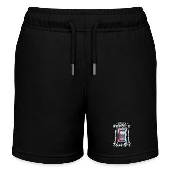 Elevator toddler & kids - Kids Organic Sweat Shorts by Stanley/Stella - black - Front