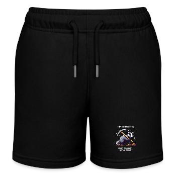 XP farmen – Tunnel für Tunnel | Dachs Buddeln Wald - Kinder Organic Joggingshorts Mini Bolter von Stanley/Stella - Schwarz - Vorne
