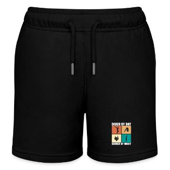 Kunstspringen Turmspringer Sprungbrett - Kinder Organic Joggingshorts Mini Bolter von Stanley/Stella - Schwarz - Vorne