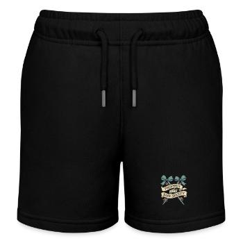 Coquette esthétique noeud motif girly pastel - Short de jogging enfant bio Stanley/Stella - noir - Devant