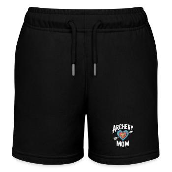 Bogenschießen Spruch Mutter Bogenschießen Geschenk - Kinder Organic Joggingshorts Mini Bolter von Stanley/Stella - Schwarz - Vorne