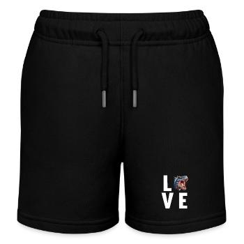 Dino Dinosaur Dinosaur - Kids Organic Sweat Shorts by Stanley/Stella - black - Front